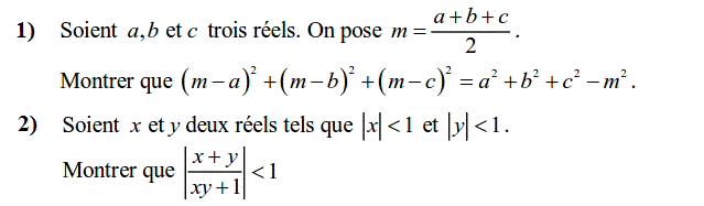 Calcul dans IR: Exercice 65