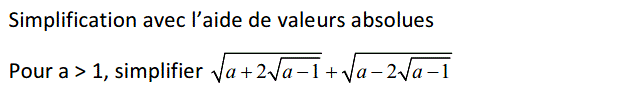 Calcul dans IR: Exercice 13