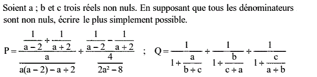 Calcul dans IR: Exercice 47