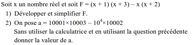 Calcul dans IR: Exercice 38