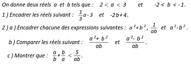 Calcul dans IR: Exercice 62