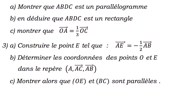 Calcul vectoriel: Exercice 83