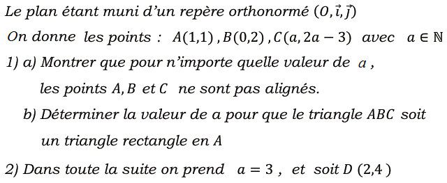 Calcul vectoriel: Exercice 72
