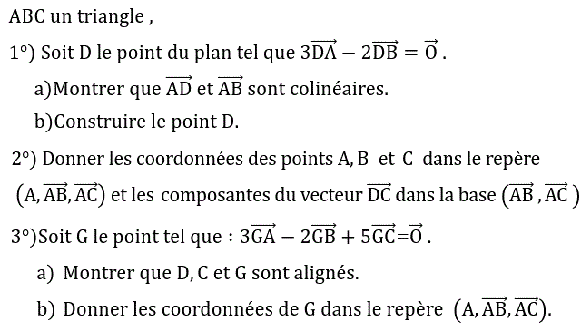 Calcul vectoriel: Exercice 57