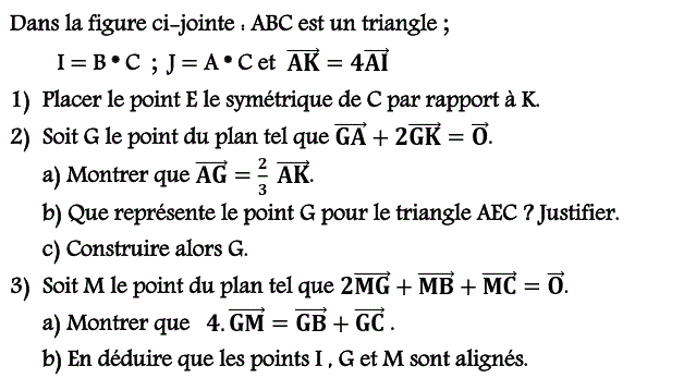 Calcul vectoriel: Exercice 70