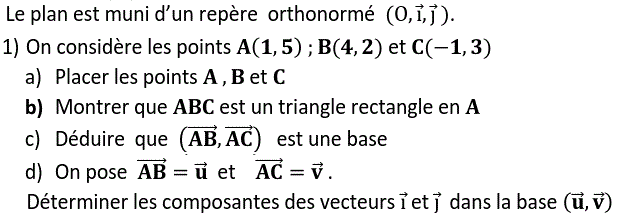 Calcul vectoriel: Exercice 84