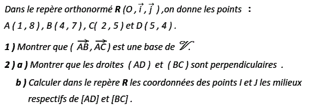 Calcul vectoriel: Exercice 83
