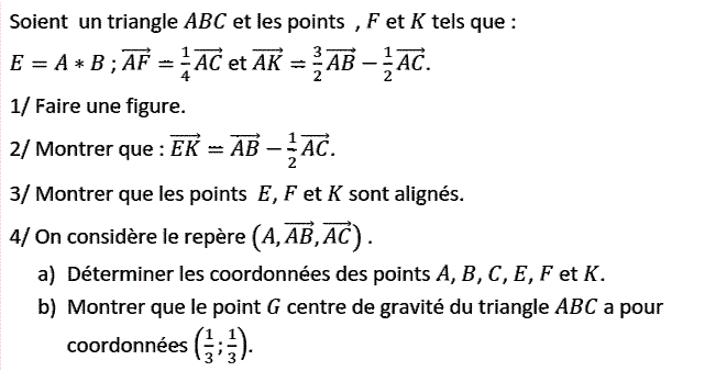 Calcul vectoriel: Exercice 43