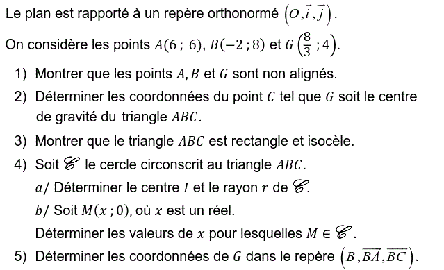 Calcul vectoriel: Exercice 80