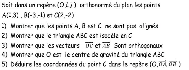 Calcul vectoriel: Exercice 44