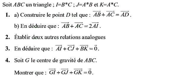 Calcul vectoriel: Exercice 27