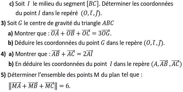 Calcul vectoriel: Exercice 84