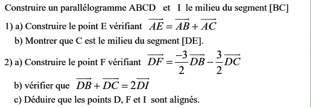 Calcul vectoriel: Exercice 13