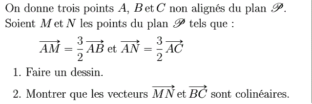 Calcul vectoriel: Exercice 2