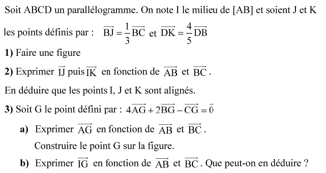 Calcul vectoriel: Exercice 48