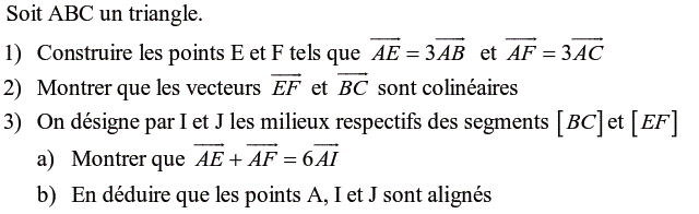 Calcul vectoriel: Exercice 5