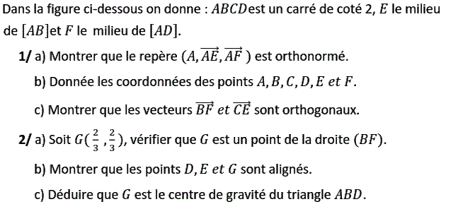 Calcul vectoriel: Exercice 45