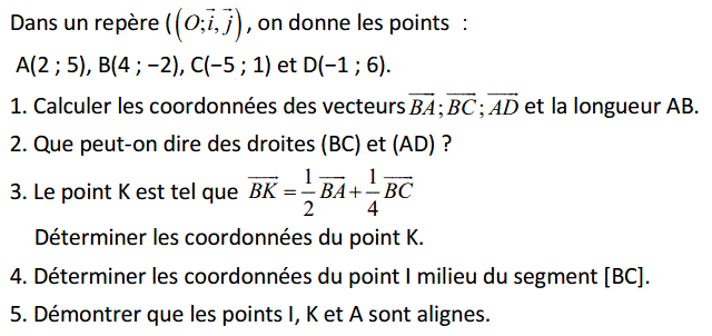 Calcul vectoriel: Exercice 35