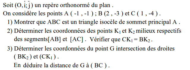 Calcul vectoriel: Exercice 33