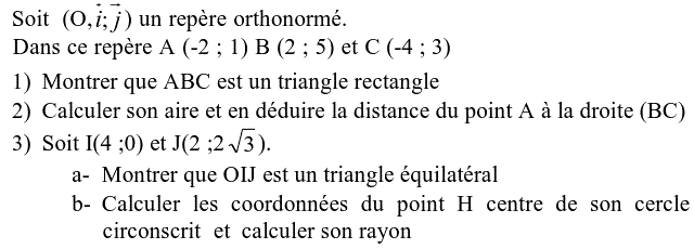 Calcul vectoriel: Exercice 38