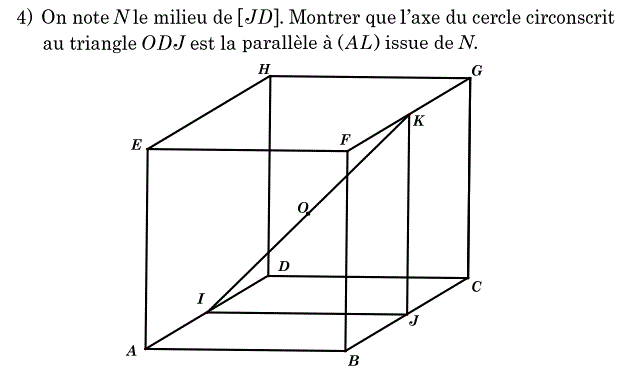 Géométrie dans l'espace: Exercice 15