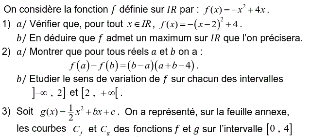 Fonctions: Exercice 58