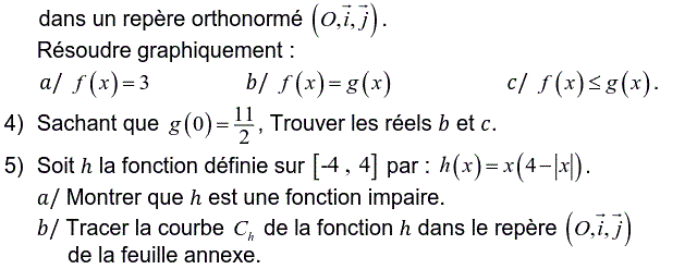Fonctions: Exercice 58