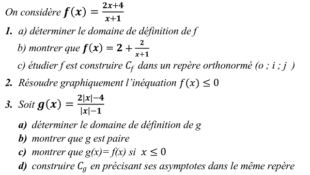 Fonctions: Exercice 26
