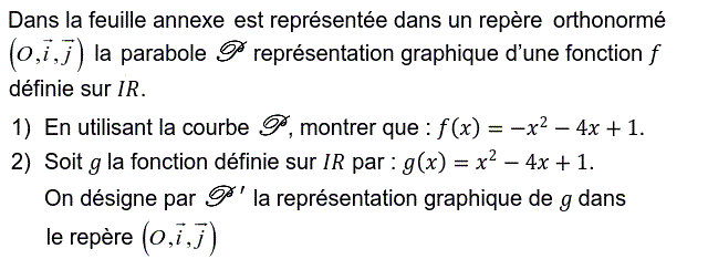 Fonctions: Exercice 50