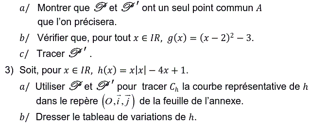Fonctions: Exercice 50