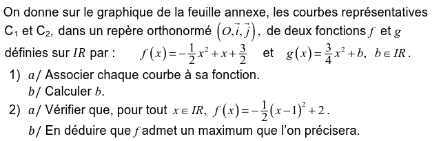 Fonctions: Exercice 45