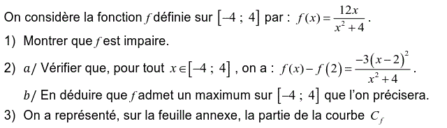 Fonctions: Exercice 30