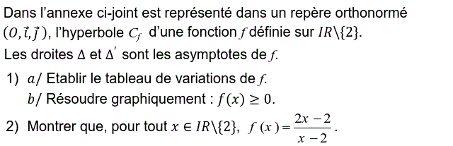 Fonctions: Exercice 57