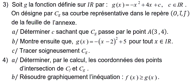 Fonctions: Exercice 57