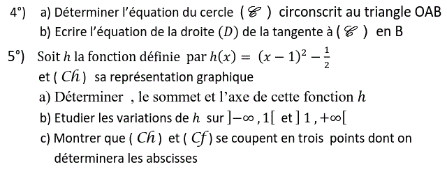 Fonctions: Exercice 52