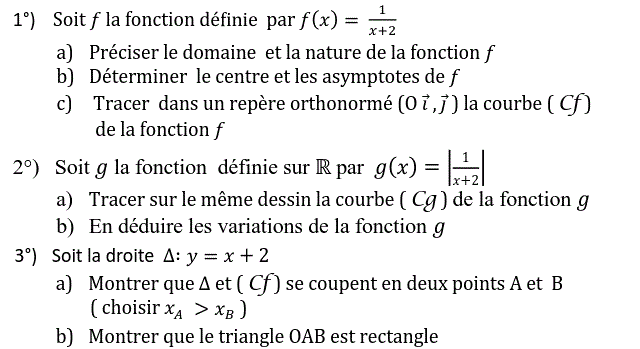 Fonctions: Exercice 52