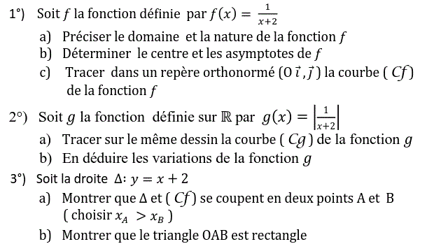 Fonctions: Exercice 45