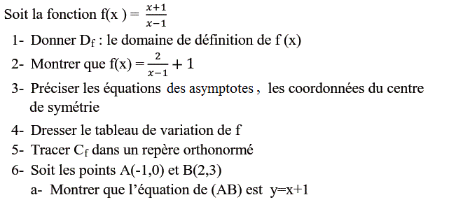Fonctions: Exercice 50
