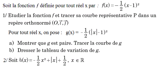 Fonctions: Exercice 47
