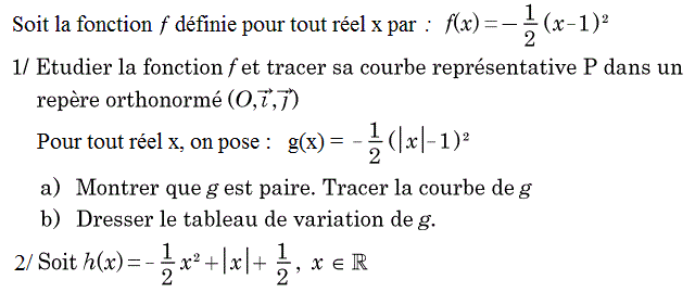 Fonctions: Exercice 49