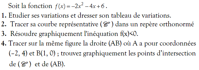 Fonctions: Exercice 38