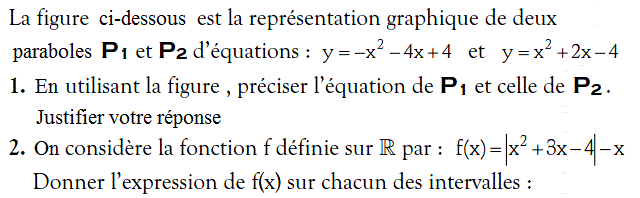 Fonctions: Exercice 39