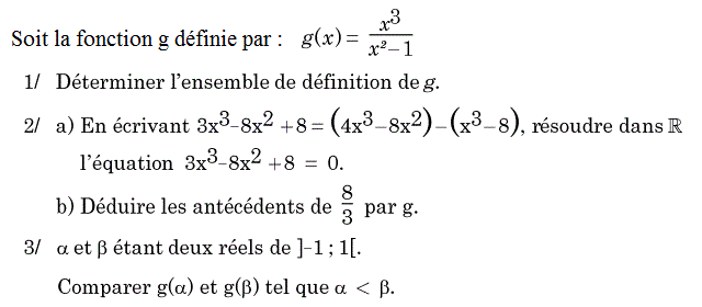 Fonctions: Exercice 3