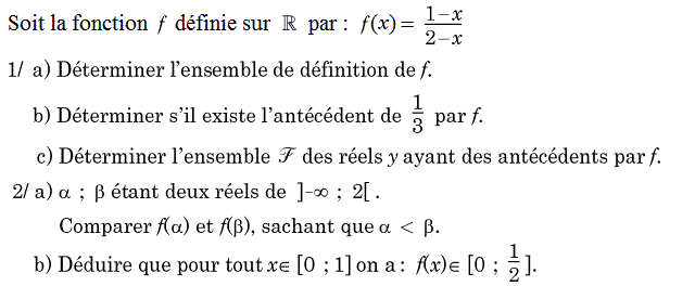 Fonctions: Exercice 10