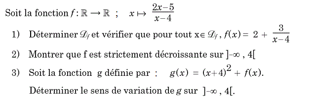 Fonctions: Exercice 14