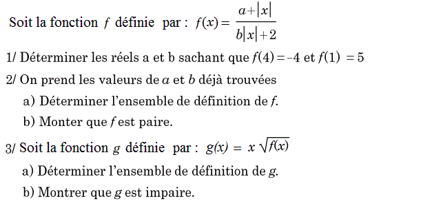 Fonctions: Exercice 43
