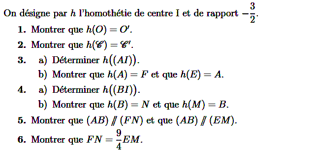 Homotheties: Exercice 38