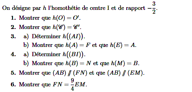 Homotheties: Exercice 39