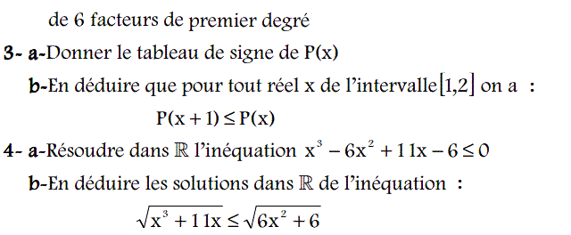 Notion de polynômes: Exercice 58