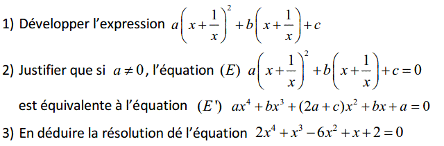 Notion de polynômes: Exercice 27